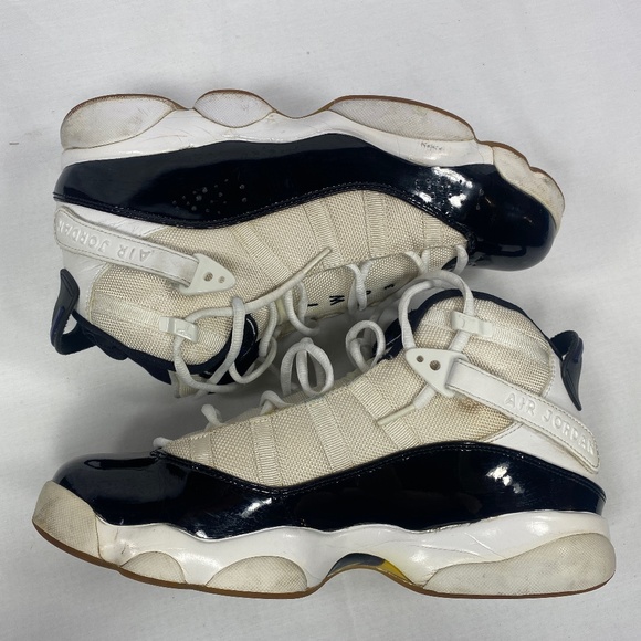 2008 NIKE Air Jordan 6 Rings VI OG Box Concord White Black 322992-151 Patent 10 - Picture 2 of 12